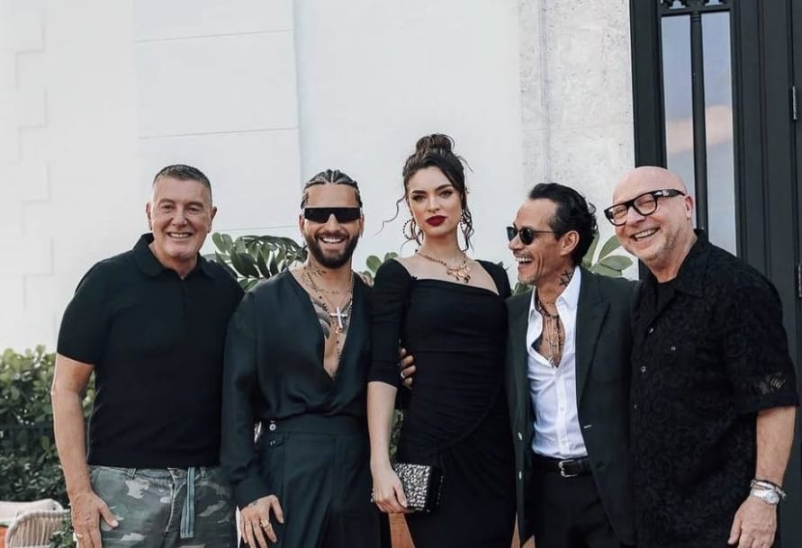 Nadia Ferreira, Marc Anthony y Maluma alegraron el desfile de Dolce & Gabbana en Miami