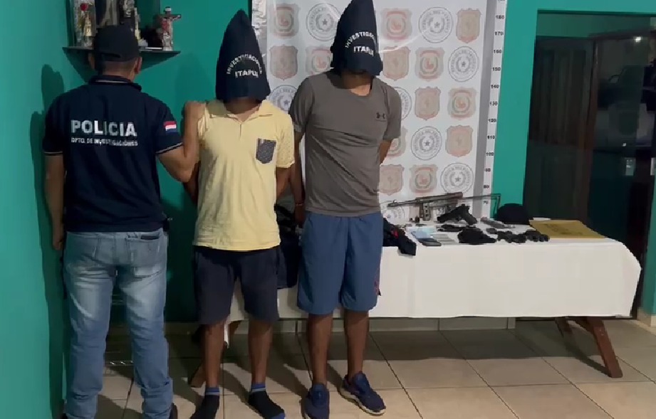Capturan a presuntos asaltabancos en Itapúa